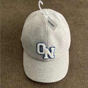 NWT Toddler Boys Old Navy Heritage Baseball Cap Size OS Light Gray